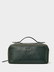 Osprey London Purple The Jet Set Leather Washbag - Image 1 of 5