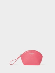 Osprey London Pink The Neptune Leather Mirror Card Holder & Small Pouch - Image 3 of 6