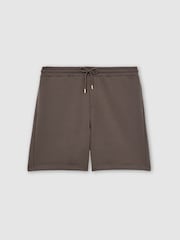 Reiss Light Brown Reid Premium Interlock Drawstring Shorts - Image 2 of 6