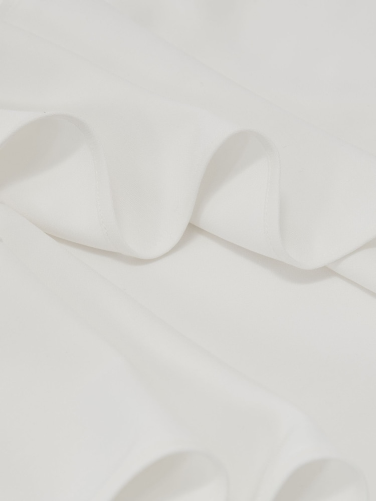 Reiss Ivory Quinn Asymmetric Draped Halterneck Top - Image 7 of 7