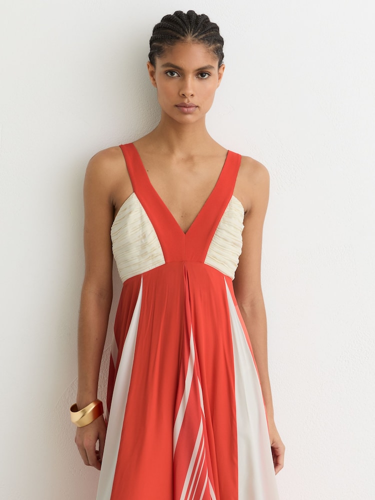 spring empire waist dresses Corduroy Snap Buttons Empire Waist Bracelet Sleeve Dress main image 1