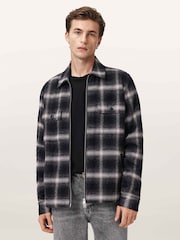 AllSaints Black Bayo Sherpa Jacket - Image 1 of 7