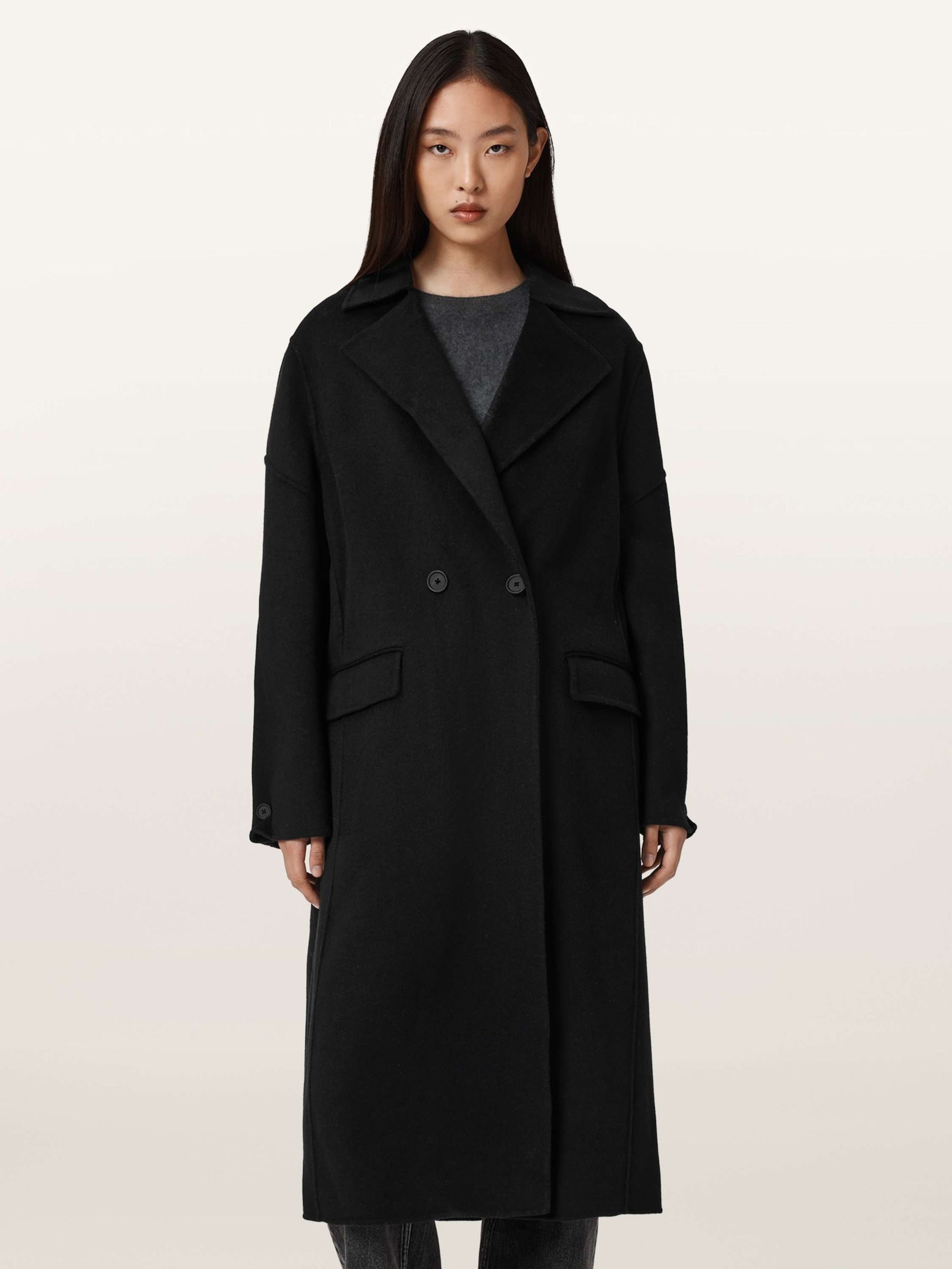 Buy AllSaints Black SELLMA Coat from Next Romania
