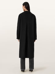 AllSaints Black SELLMA Coat - Image 4 of 7
