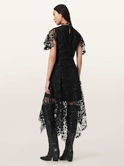 AllSaints Black Saege Dress - Image 2 of 5