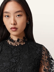 AllSaints Black Saege Dress - Image 3 of 5