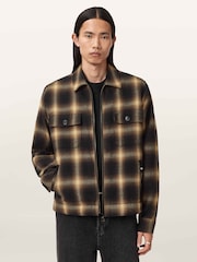 AllSaints Brown Mathers Jacket - Image 2 of 9