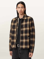 AllSaints Brown Mathers Jacket - Image 8 of 9