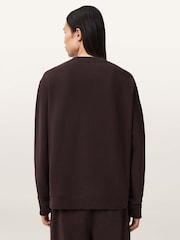 AllSaints Brown Asher Crew Neck Sweatshirt - Image 3 of 6