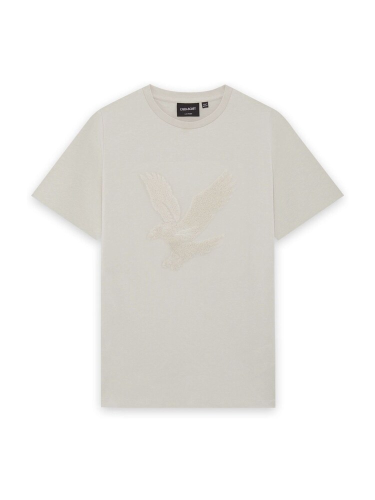 Lyle & Scott White Towelling Eagle T-Shirt - Image 1 of 1