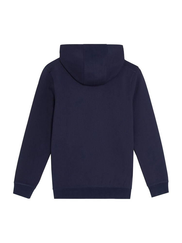 Lyle & Scott Dark Navy Fly Fleece Hoodie - Image 2 of 3