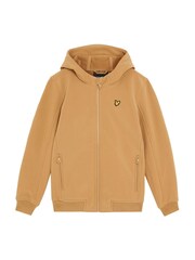 Lyle & Scott Brown SoftShell Hooded Jacket - Image 1 of 3