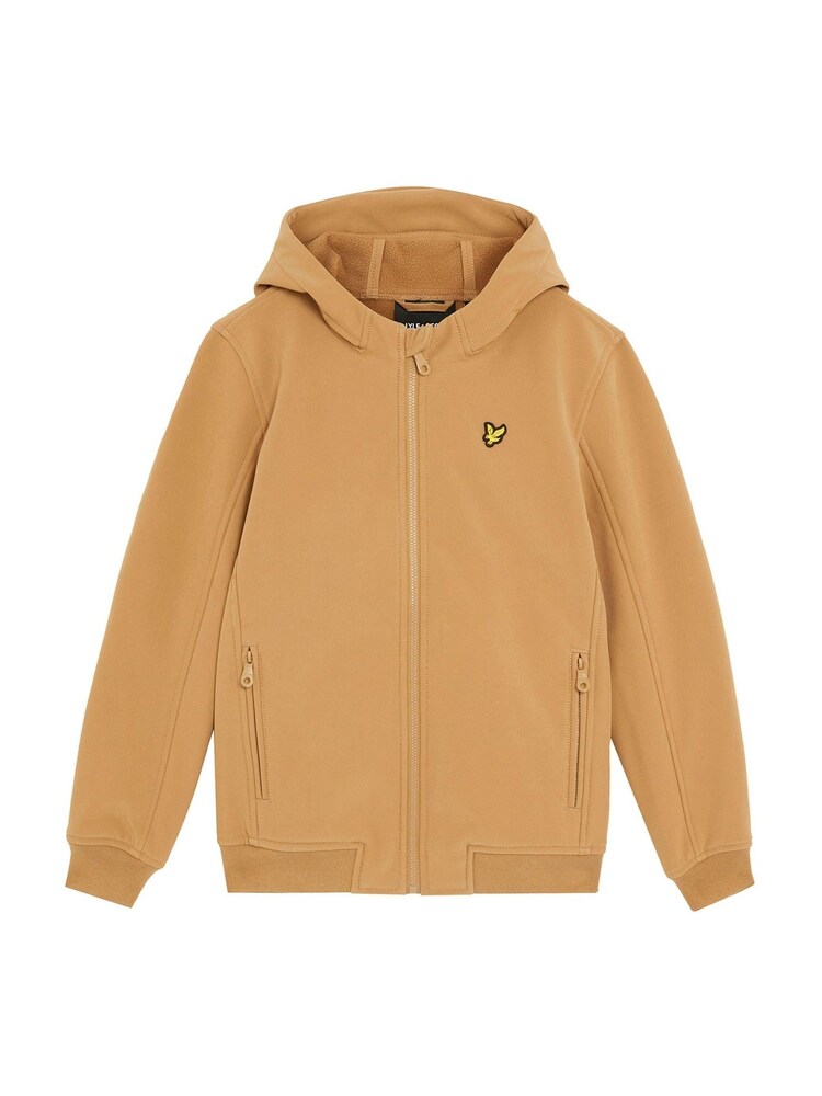 Lyle & Scott Brown SoftShell Hooded Jacket - Image 1 of 3