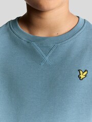 Lyle & Scott Blue Crew Neck Sweatshirt - Image 3 of 4
