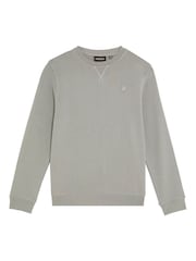 Lyle & Scott Grey Tonal Crew Neck Sweatshirt - Image 1 of 3