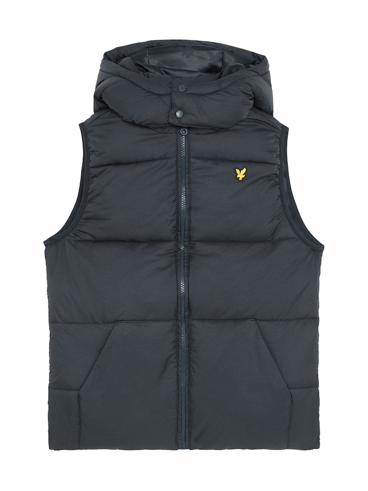 أزرق - جيليه مبطن بنسيج Ripstop من Lyle & Scott - صورة 1 من 3 أزرق - جيليه مبطن بنسيج Ripstop من Lyle & Scott - صورة 1 من 3