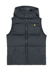 Lyle & Scott Blue Ripstop Quilted Gilet - Image 2 of 3