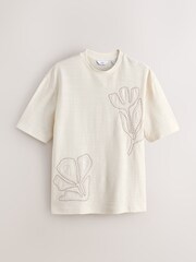 Khaki Green / Ecru White / Black - Co-ord T-Shirt And Shorts Set 3 Pack - Bild 6 von 10