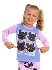 Character Purple How To Train Your Dragon Pyjama Set - Image 6 of 11