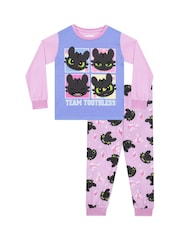 Character Purple How To Train Your Dragon Pyjama Set - Image 7 of 11