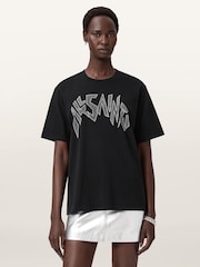 AllSaints Black Zinc Bf T-Shirt - Image 1 of 6