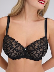Boux Avenue Black Eden Lace Balconette Bra - Image 2 of 2