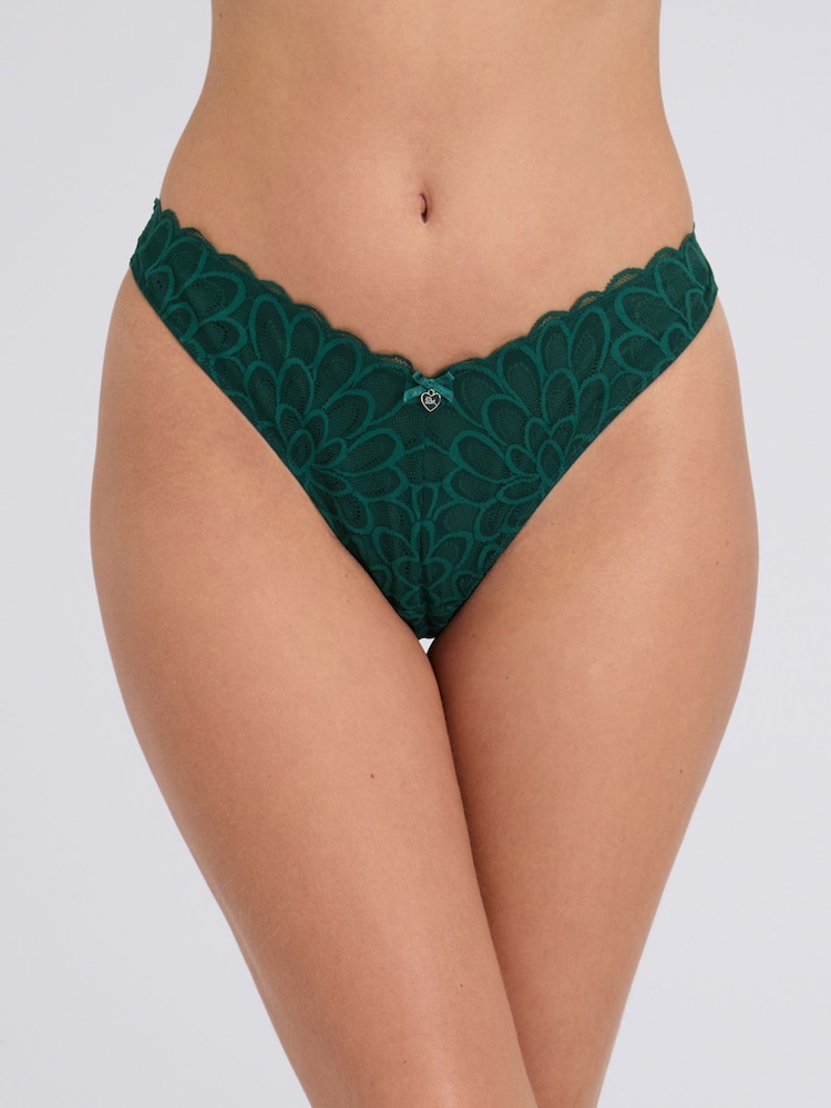 Boux Avenue Green Eden Lace Briefs - Image 1 of 2 Boux Avenue Green Eden Lace Briefs - Image 1 of 2
