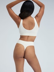 Кремовий - Boux Avenue Rib Seamless Ruche Bralette - Image 4 of 6