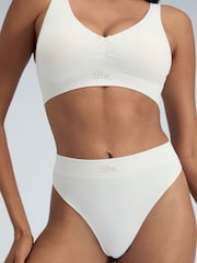 Кремовий - Boux Avenue Rib Seamless Ruche Bralette - Image 5 of 6