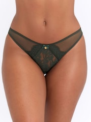 Boux Avenue Green Hattie Lace Briefs - Image 3 of 5