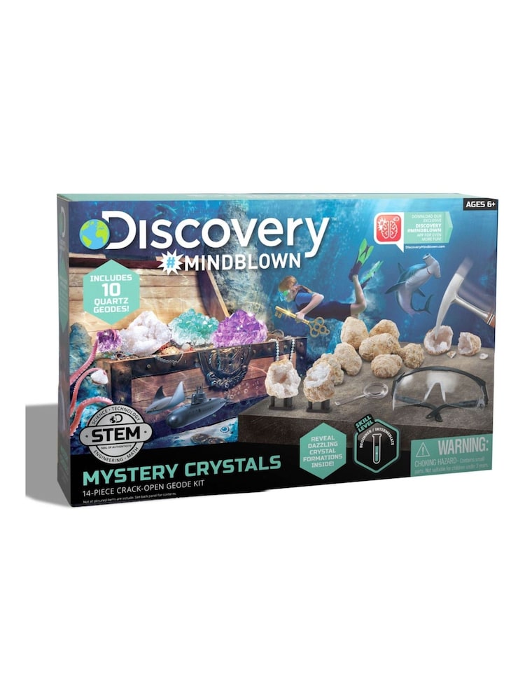 Discovery Mindblown Mystery Crystals Geode Excavation Kit Toys 14 Piece - Image 1 of 5 Discovery Mindblown Mystery Crystals Geode Excavation Kit Toys 14 Piece - Image 1 of 5