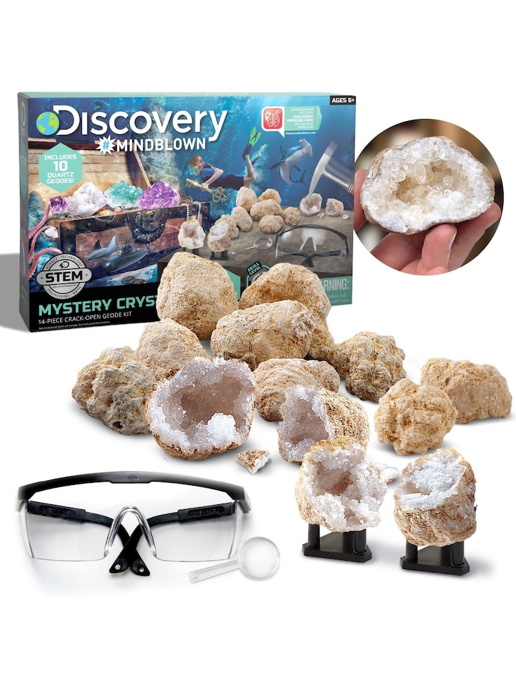 Discovery Mindblown Mystery Crystals Geode Excavation Kit Toys 14 Piece - Image 2 of 5 Discovery Mindblown Mystery Crystals Geode Excavation Kit Toys 14 Piece - Image 2 of 5