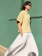 Relaxed Knit Short Sleeve Jumper - Bild 3 von 6