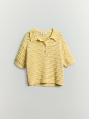 Relaxed Knit Short Sleeve Jumper - Bild 6 von 6