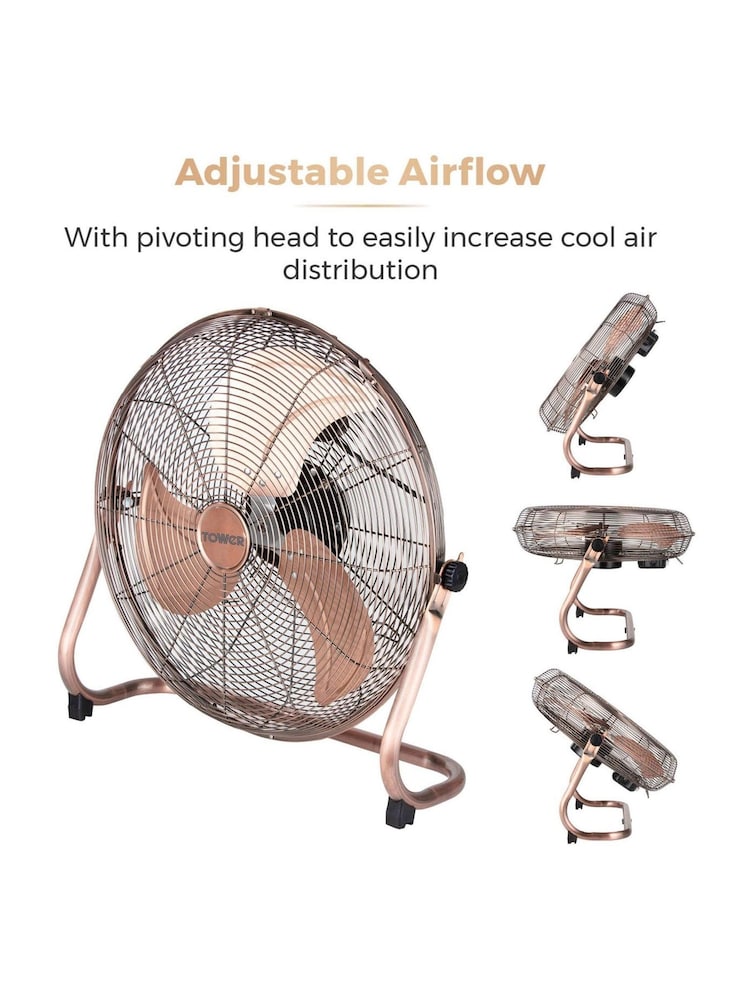 Tower Copper High-Speed Velocity Floor Fan - Image 2 of 8