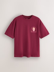 Pink Mexico Spine Relaxed Fit Graphic Print Heavy Weight T-Shirt - Image 7 of 10