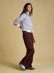 Joules Blue Patterned Knitted Jumper with Detachable Roll Neck - Image 6 of 10