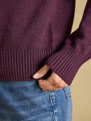 Joules Wine Fair Isle High Neck Jumper - Image 5 of 7