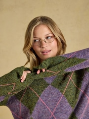 Argyle Multi Knitted Crew Neck Jumper - Image 8 of 10