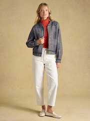 Joules Soft Touch Navy Patterned Knitted Jacket - Image 7 of 9