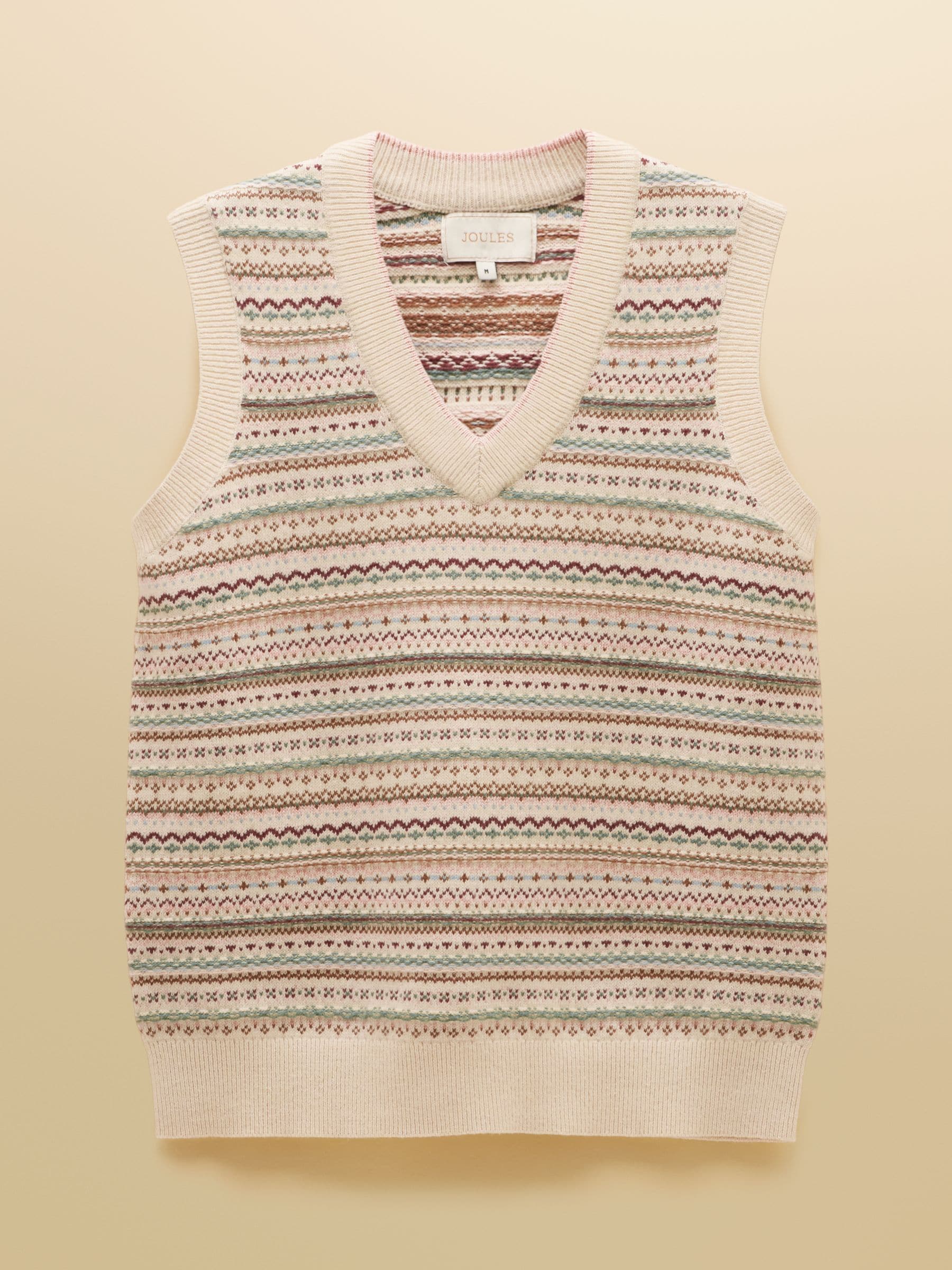 Buy Oat Cotton Rich V-Neck Knitted Vest from Next Lithuania