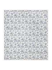 Wylder Ivory Blue Hermione Floral Quilted Ruffle Bedspread - Image 4 of 6