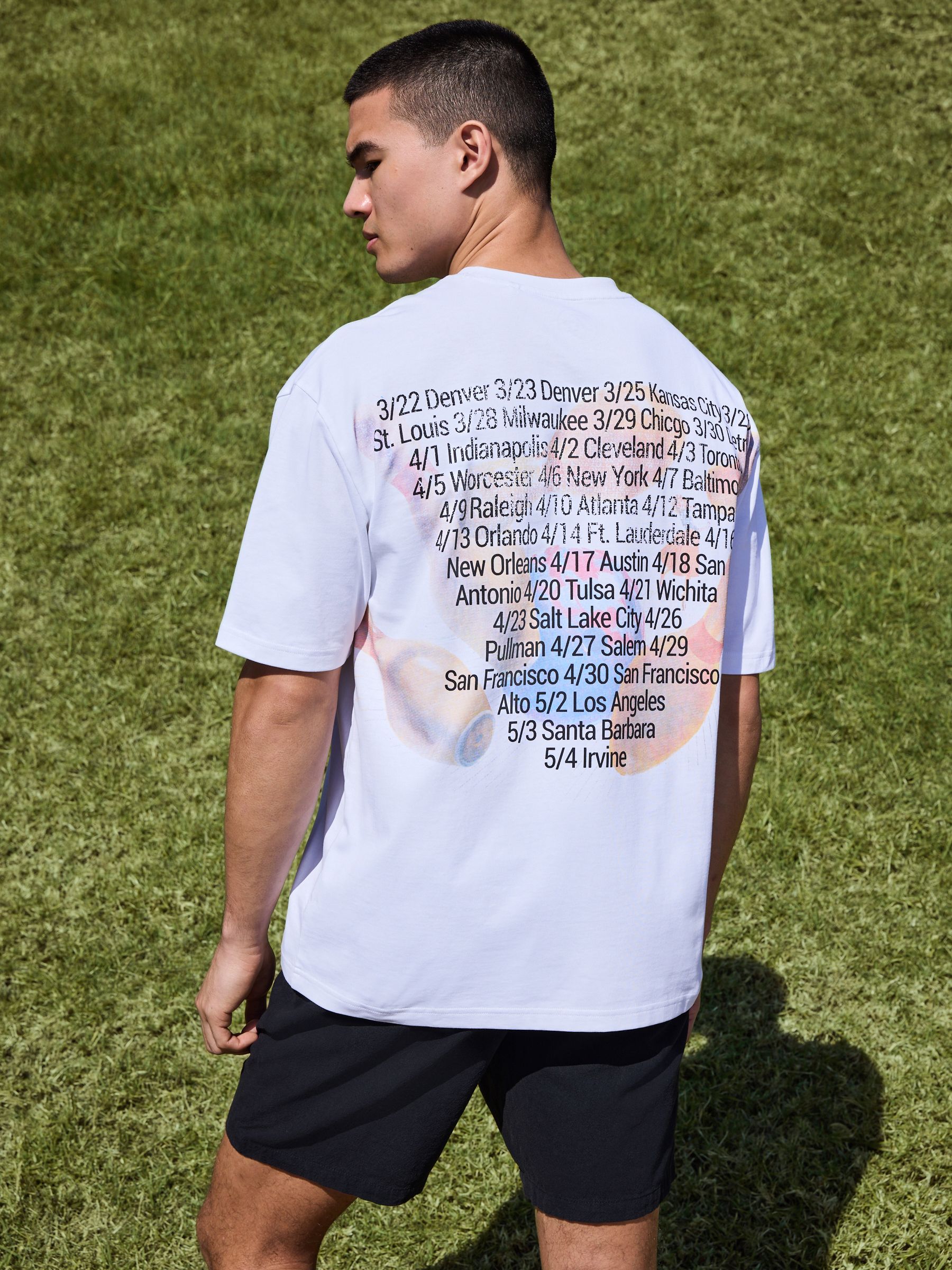 Buy White Foo Fighters Relaxed Fit Band Graphic Print T-Shirt from