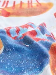 White Foo Fighters Relaxed Fit Band Graphic Print T-Shirt - Image 7 of 8