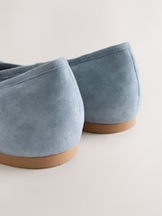 Blue Forever Comfort® Round Toe Suede Ballet Flats - Image 9 of 9