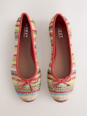 Multi Forever Comfort® Raffia Ballet Flats - Image 1 of 5