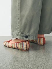 Multi Forever Comfort® Raffia Ballet Flats - Image 6 of 10