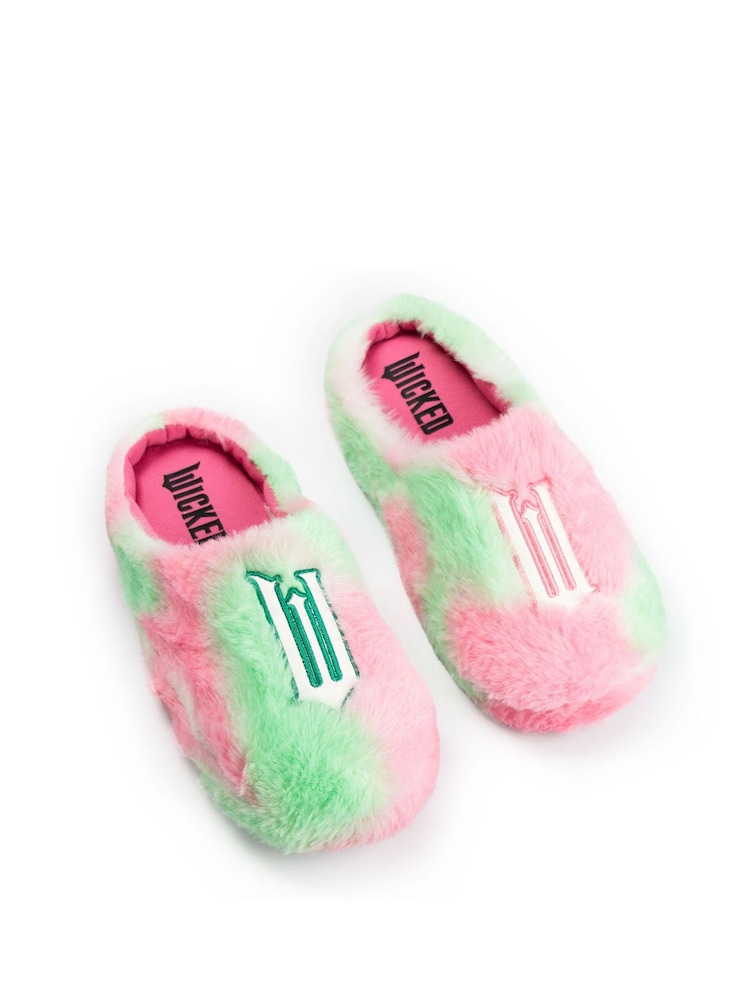 Vanilla Underground Pink Wicked Logo Slippers - Image 1 of 6 Vanilla Underground Pink Wicked Logo Slippers - Image 1 of 6