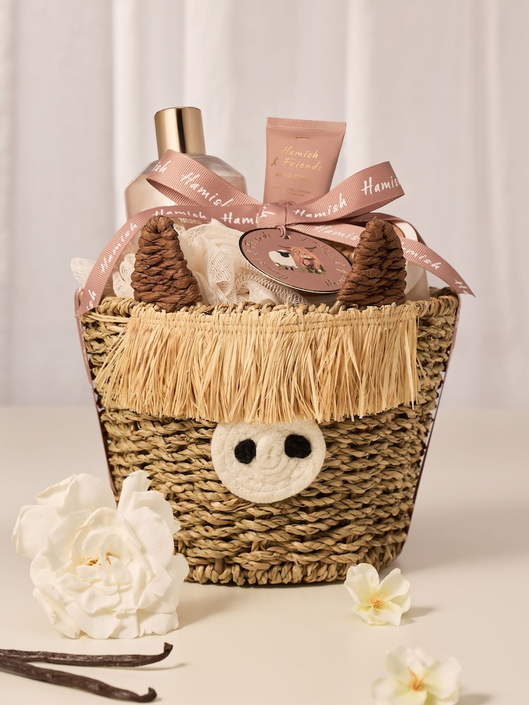 Hamish The Highland Cow Bath and Body Gift Basket - Image 1 of 2 Hamish The Highland Cow Bath and Body Gift Basket - Image 1 of 2