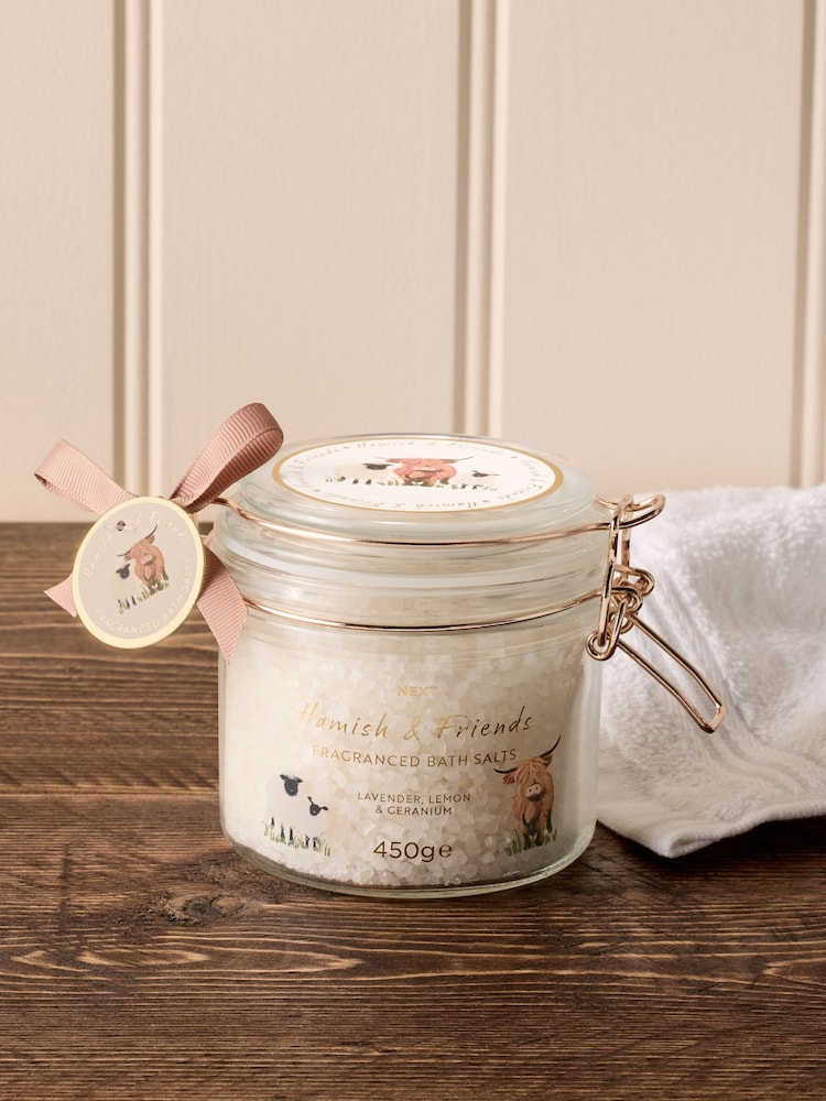 Hamish The Highland Cow Bath Salts 450g - Image 1 of 1 Hamish The Highland Cow Bath Salts 450g - Image 1 of 1